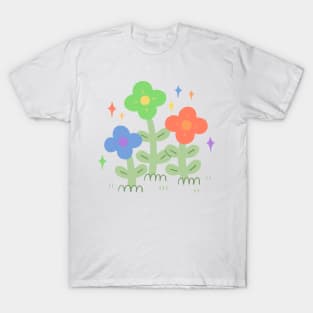 Rainbow Pride Flowers T-Shirt